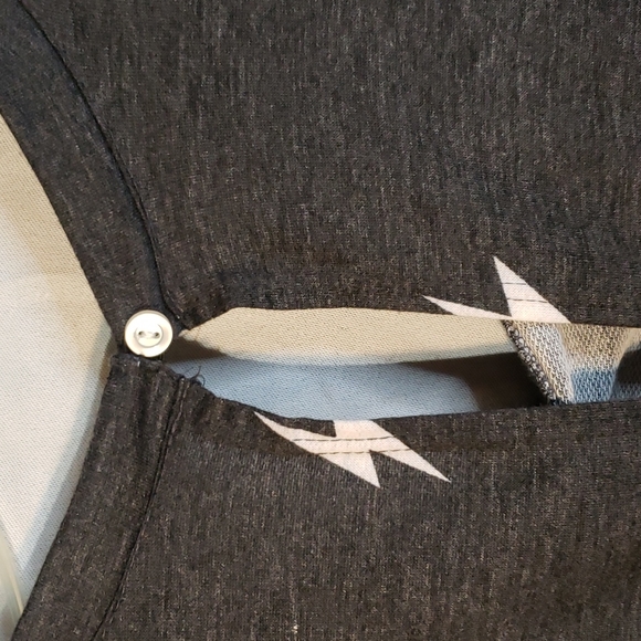 Venus Rules jumpsuit size L grey & white NWOT - Picture 5 of 12